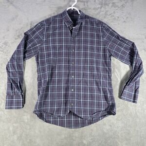 Zachary Prell Plaid Button Down Long‎ Sleeve Casual Shirt, Small